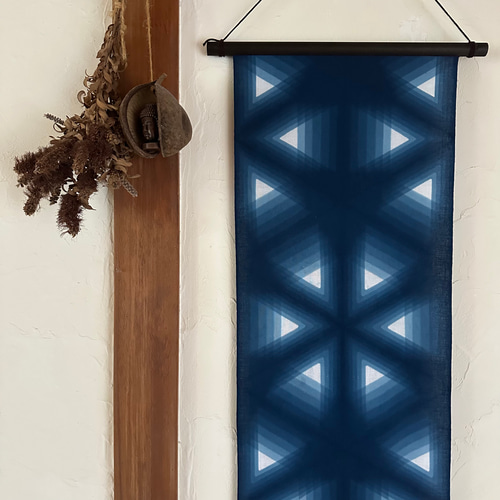 山彦」 藍染め タペストリー タペストリー・壁掛け HawaCreation 通販