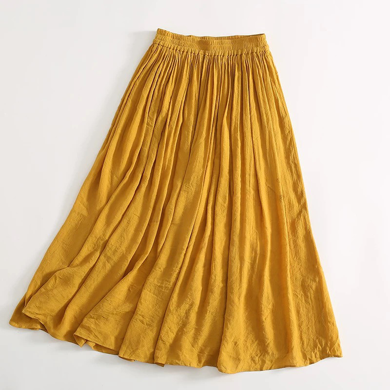 レディース ロングスカート ギャザースカート 夏 おしゃれ ウエストゴム 裏地付き 洗濯可