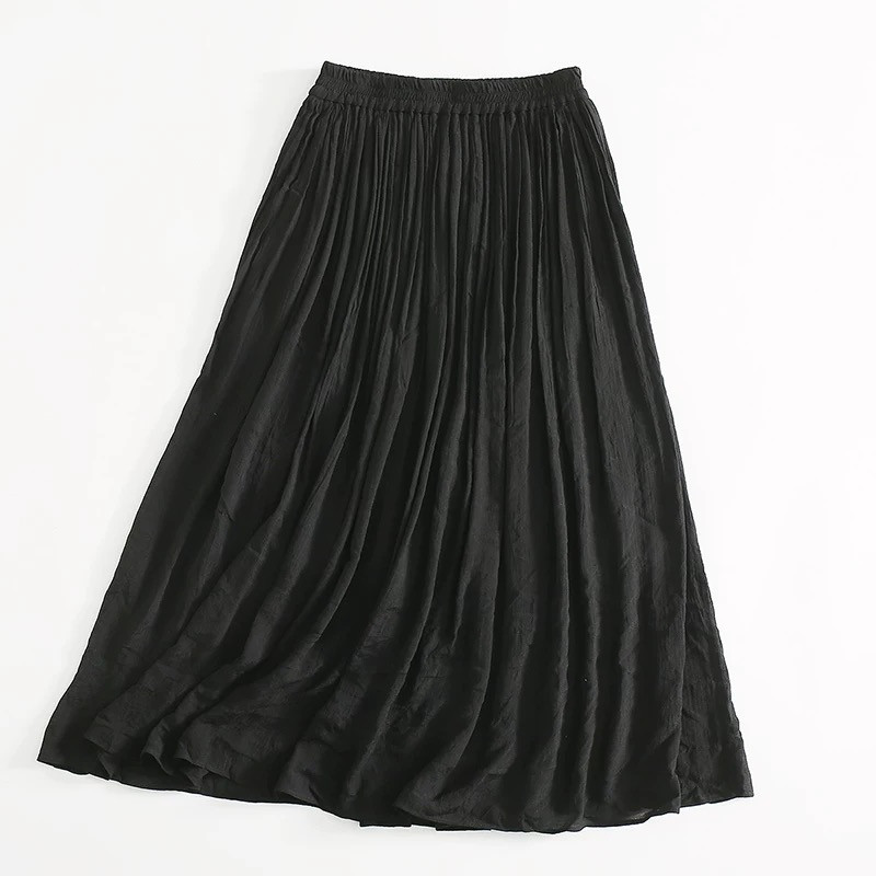 レディース ロングスカート ギャザースカート 夏 おしゃれ ウエストゴム 裏地付き 洗濯可
