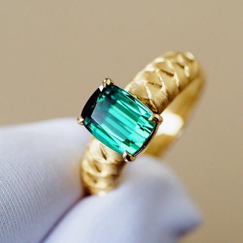 まるはまま★ラグーンブルーカラートルマリン★リング、ペンダントオーダー 天然ラグーンブルートルマリン0.30ct | MaPREオーダーメイドジュエリー