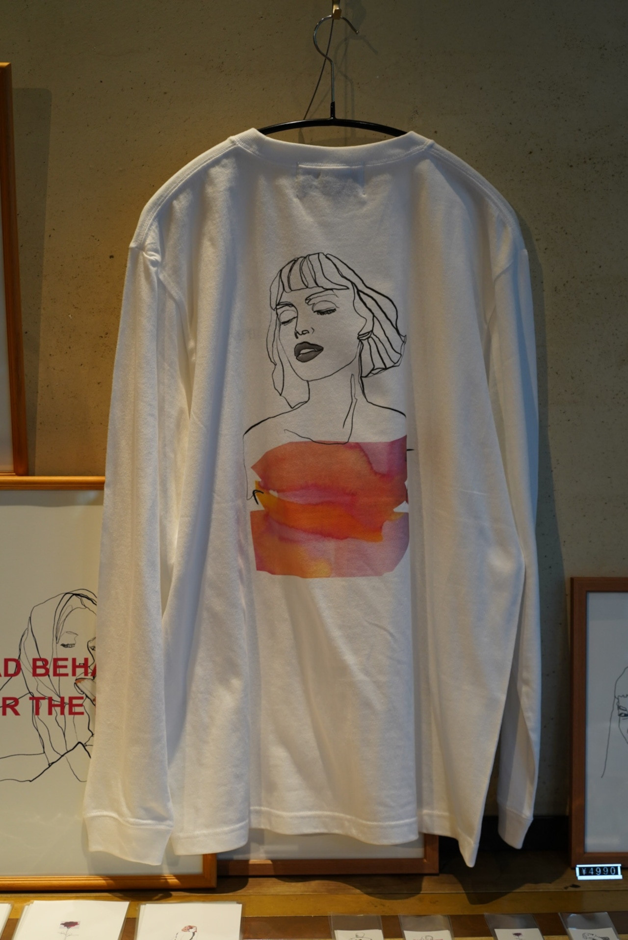 print long sleeve T-shirt⑤