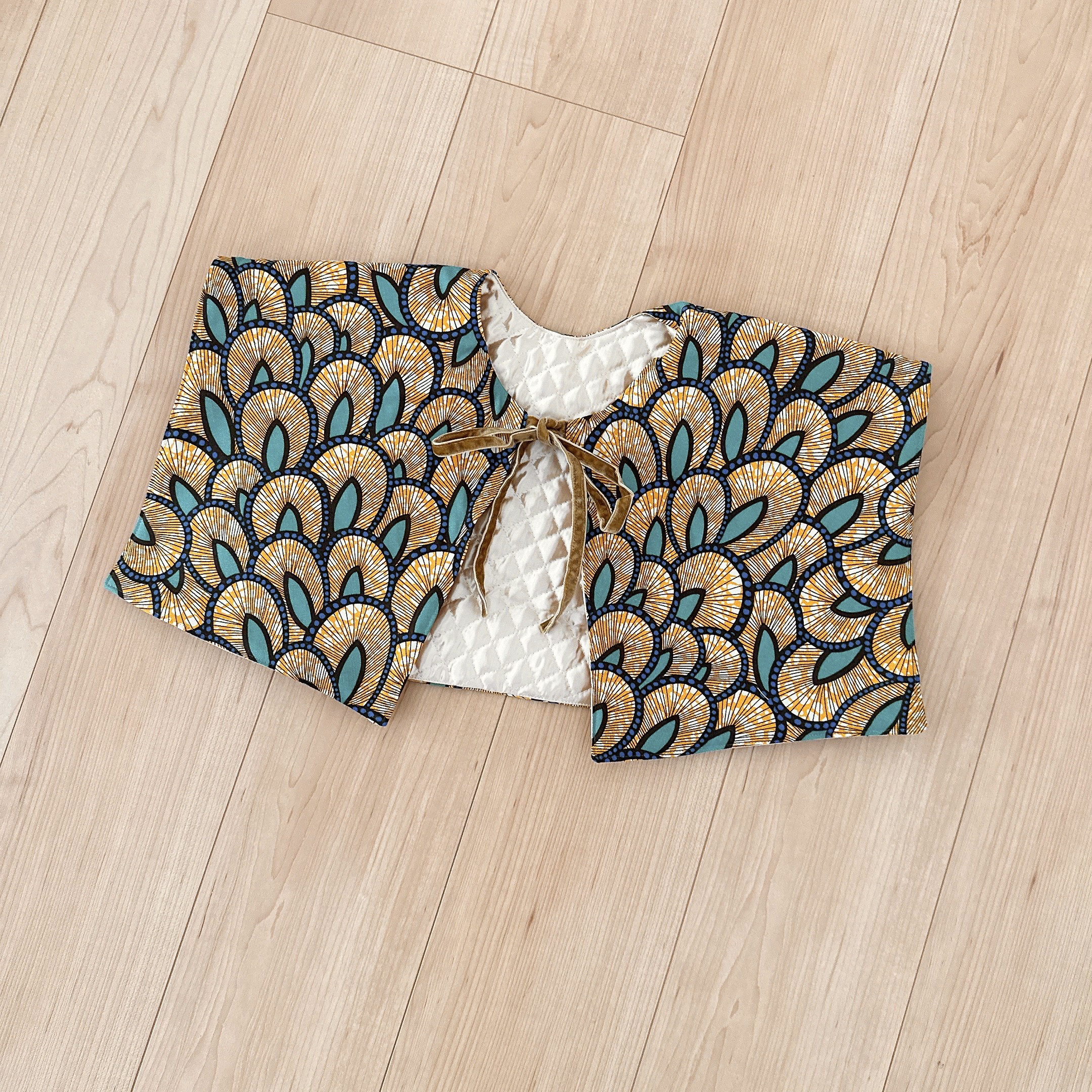 BIG！つけ襟　〜African〜　リバーシブル