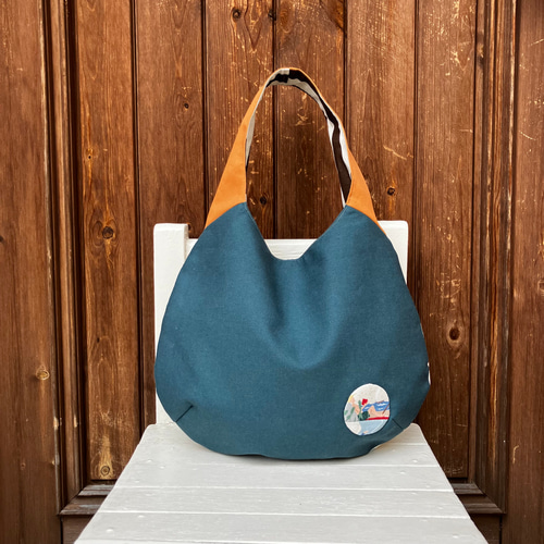 ☆再出品 たまご型バッグ ワンハンドル 北欧の物語8 トートバッグ  