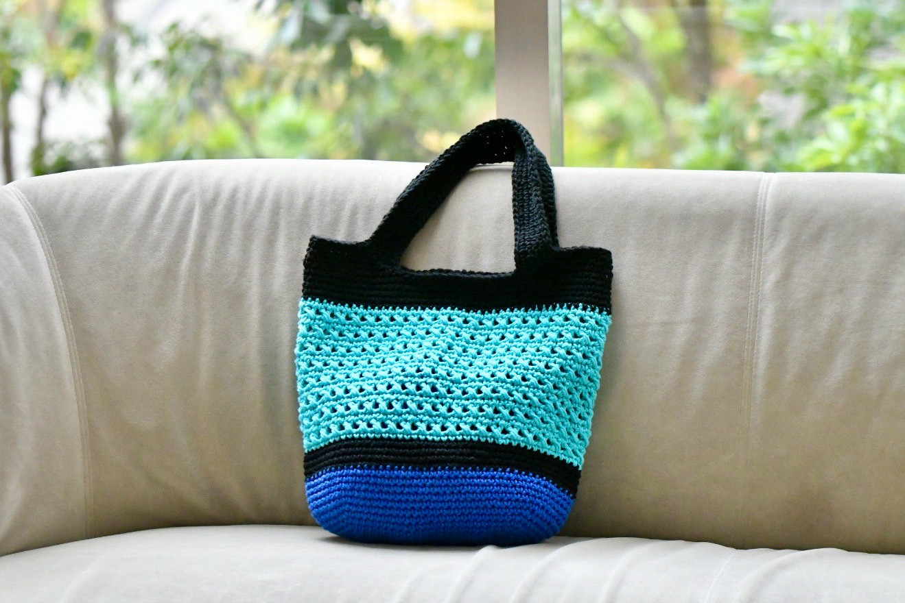 コットントートバッグ（アクア）