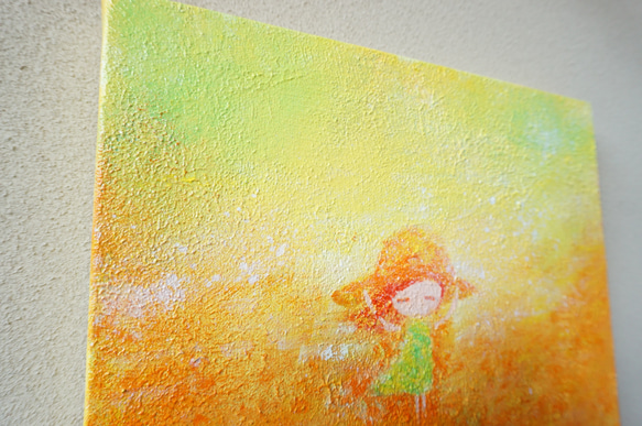 【マリーゴールド】＃原画＃イラスト＃ヒーリングアート＃癒し＃春＃女の子#幸せ＃あたたかい 4枚目の画像