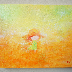 【マリーゴールド】＃原画＃イラスト＃ヒーリングアート＃癒し＃春＃女の子#幸せ＃あたたかい 2枚目の画像