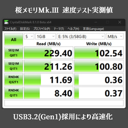 【2025年春新作】桜色メモリーズMk.Ⅲ(桜メモリType-Cモデル) 32~128GB 本物の桜の花びらを使用 20枚目の画像