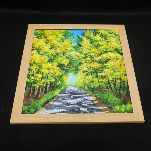 油絵 油彩 油彩画 絵 絵画【ミモザの道】 油絵 油彩 油彩画 絵 絵画 【ミモザの道】 絵画 HR 通販