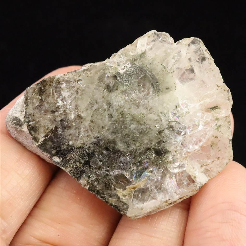 ロシア産 フェナカイト 原石 ハーフ磨き 13.23g #89550