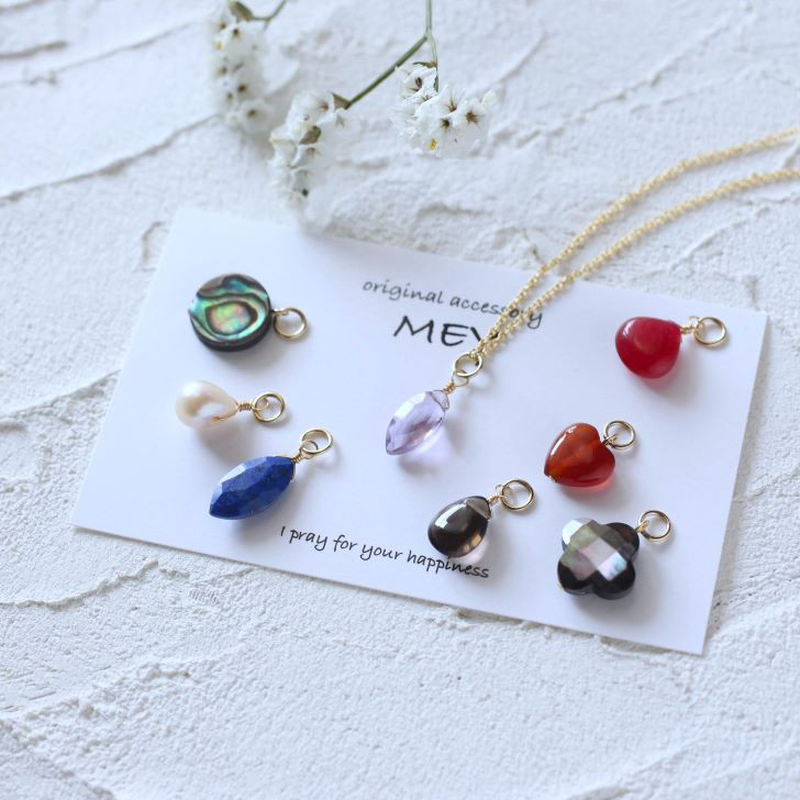 【Creema限定　春の福袋】新生活に＊サージカルステンレスのチェーンと8種類の天然石のネックレス＊母の日にも