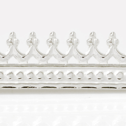 スターリングシルバー スクリュー式トップ ベゼル - 40.6 mm 大きめペンダントトップ〝サークルライン〟925スターリング