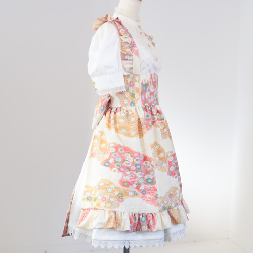 淡黄花 エプロンドレス ロリータ 和ロリ ワンピース Happinyass 通販