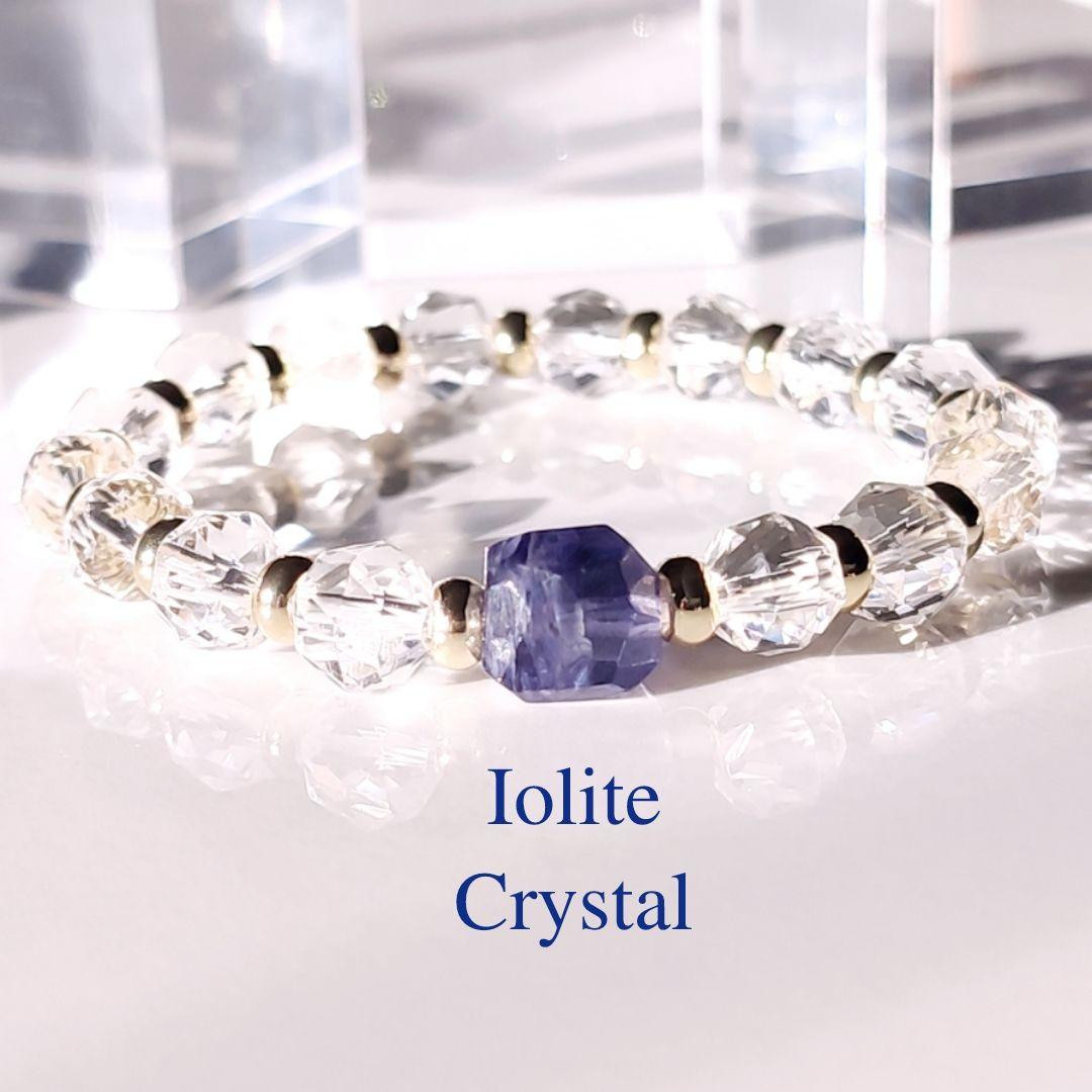 ◇進むべき道◇アイオライトとスターカットクォーツのストーン◇ ANNA - 天然石 - ブレスレット