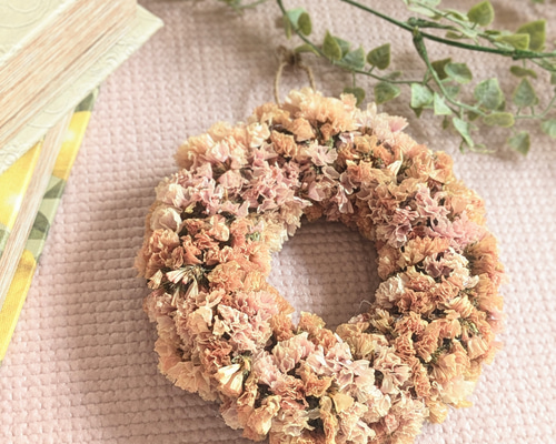 ギフトにもおすすめ！ *ﾚｱｶﾗｰ ひだまり色スターチスの ドライmini