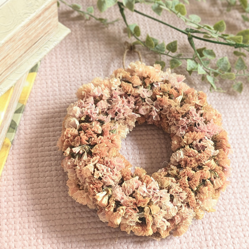 ギフトにもおすすめ！ *ﾚｱｶﾗｰ ひだまり色スターチスの ドライmini