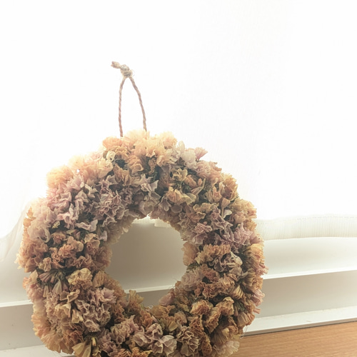 ギフトにもおすすめ！ *ﾚｱｶﾗｰ ひだまり色スターチスの ドライmini