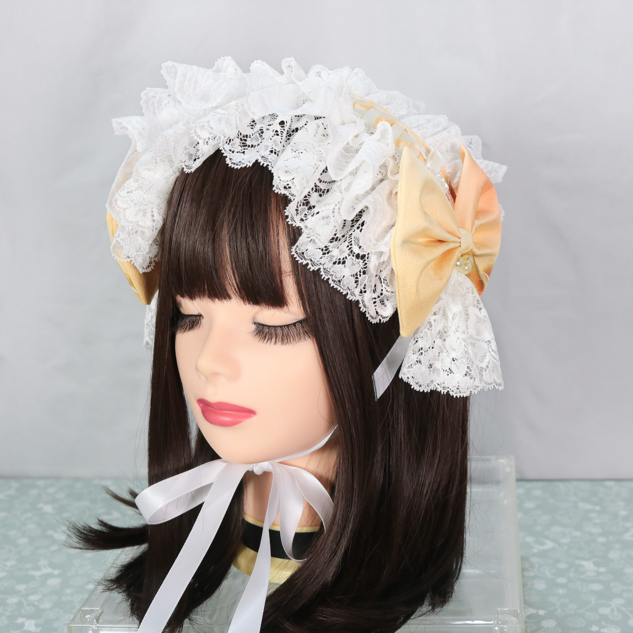 花葉×編上　ヘッドドレス　ロリータ
