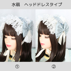 式部×編み上げボンネット風ヘッドドレス ヘッドドレス