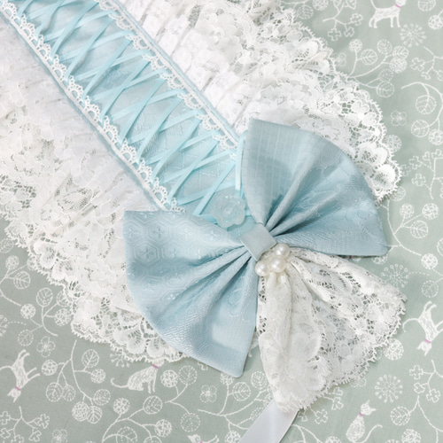 水紋 サックス ヘッドドレス ロリータ ヘッドドレス（アクセサリー