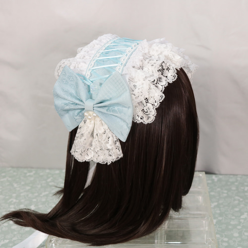 水紋 サックス ヘッドドレス ロリータ ヘッドドレス（アクセサリー