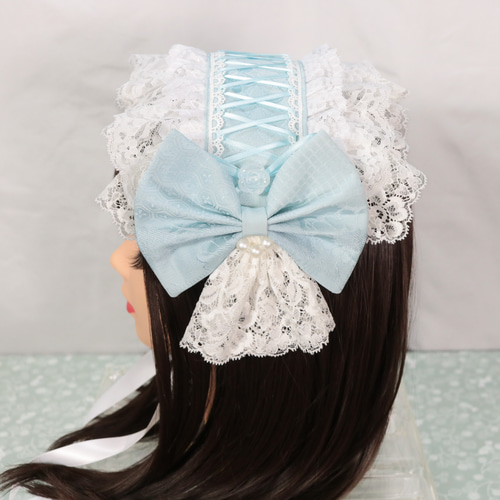 水紋 サックス ヘッドドレス ロリータ ヘッドドレス（アクセサリー