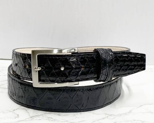 日本製 センザンコウ 穿山甲 上質 35mm巾 ベルト エキゾチックレザー