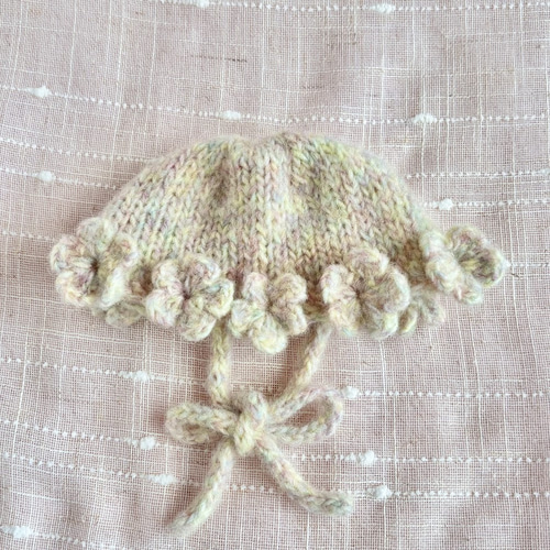 お花のボンネット うさぎ・ペット・ぬいぐるみ ペット服