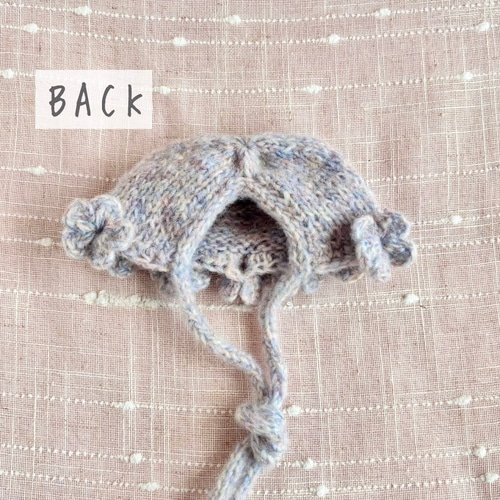 【ハンドメイド】小花柄うさぎさんボンネット ハンドメイド】小花柄うさぎさんボンネット BABY】ハンドメイド