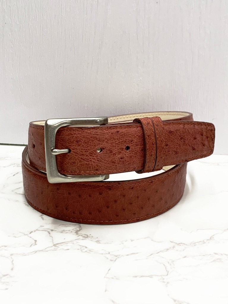 日本製　エミュー　EMU　上質　４０mm巾　ベルト　エキゾチックレザー