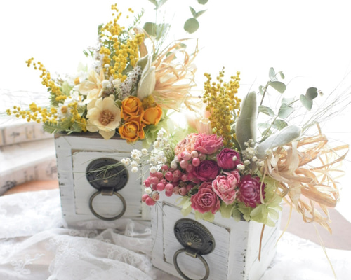 アンティーク風Brooklyn ドライフラワー 花結 通販 19122718｜Creema