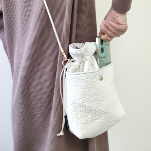 【パックりか❤様お取置き専用ページ】リバティ×ヌビ　巾着バッグ パックりか❤様お取置き専用ページ】リバティ×ヌビ 巾着バッグ パック