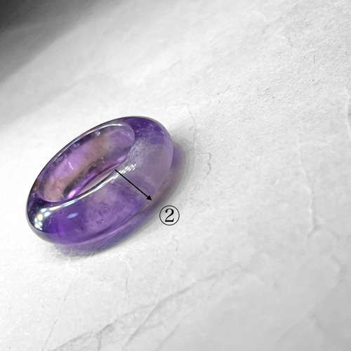 hollow out ring：ametrine / くりぬきリング A：アメトリン