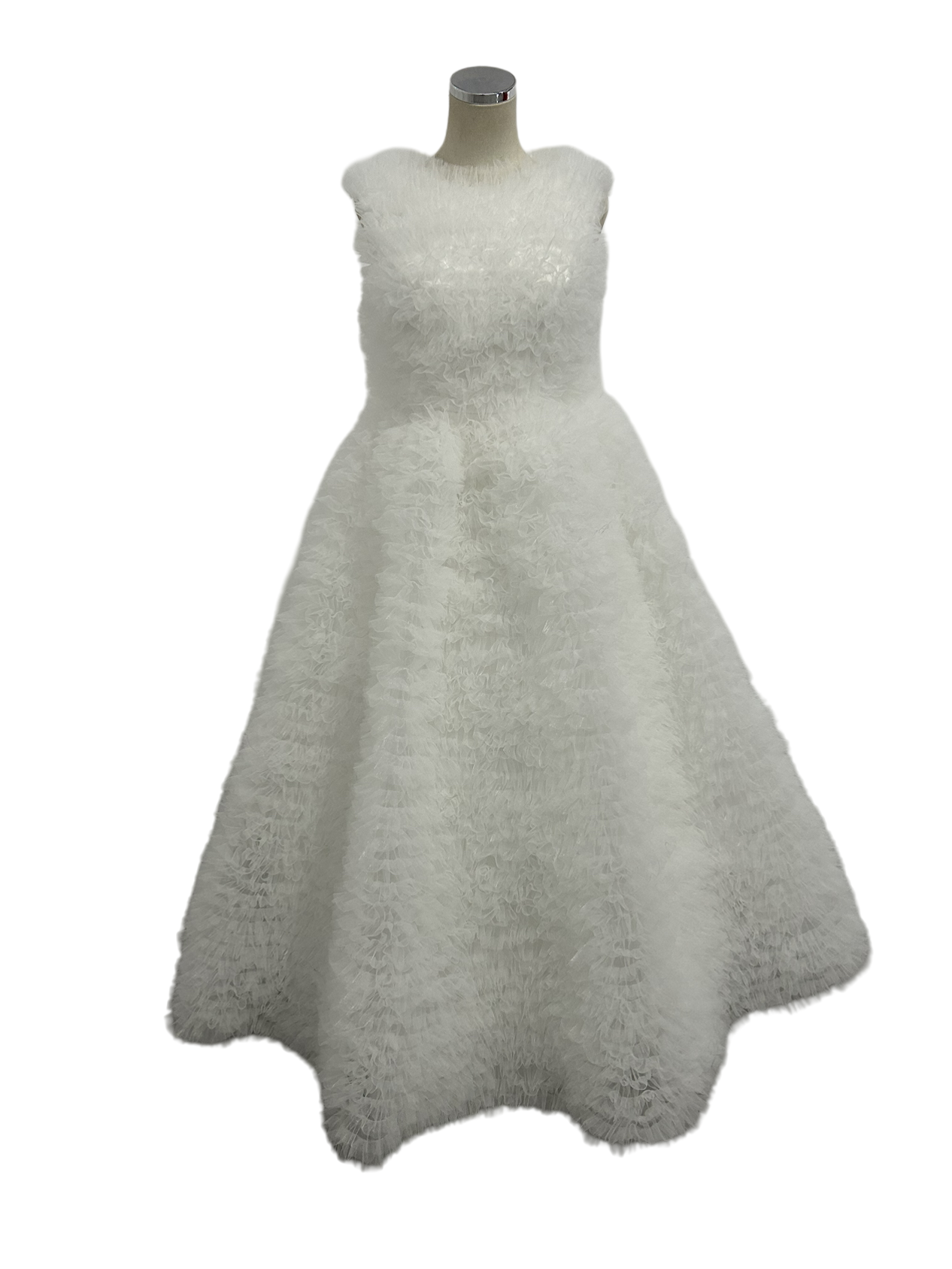 パーティードレス 前撮り ノースリーブ ファスナー 可愛い 床付く もこもこドレス プリンセスライン 妊婦