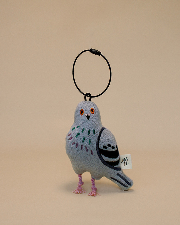 ハトのぬいぐるみキーホルダー キーリング chichi-chit 通販