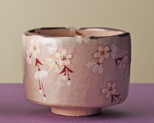 A 253             吉野桜 抹茶碗  ( 新品未使用品 ) 小茶碗・桜(抹茶碗)|食器通販の陶磁庵
