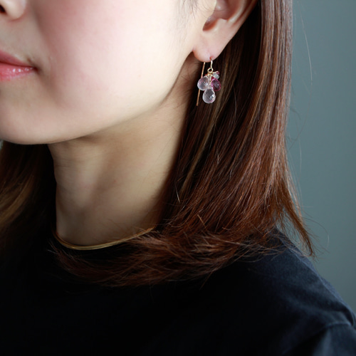 14kgf シャンデリアピアス♡ シーセラミック14kgfシャンデリアピアス | yuisetouchi