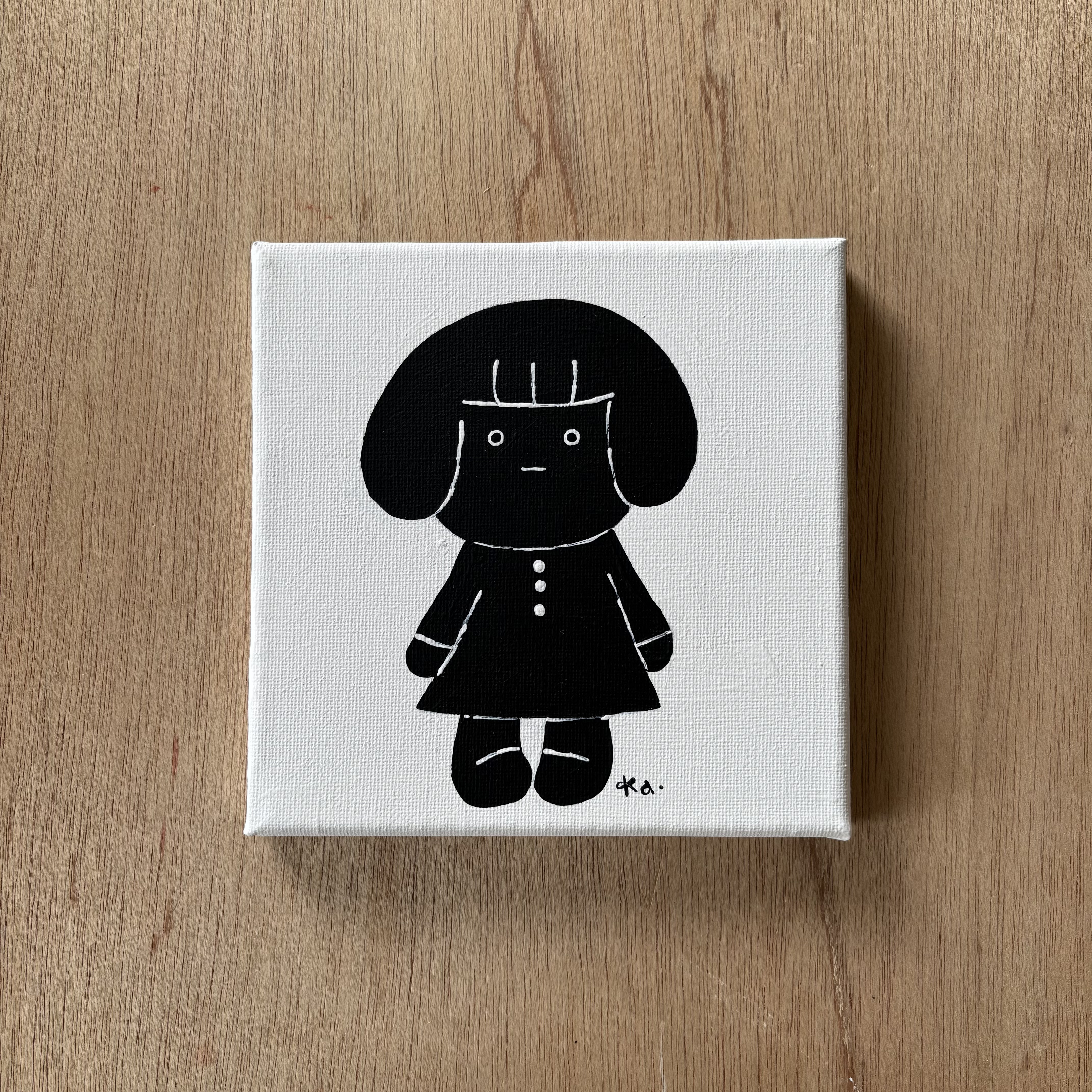 ワタシ」キャンバス画 絵画 pukkoa_kats 通販 19124080｜Creema