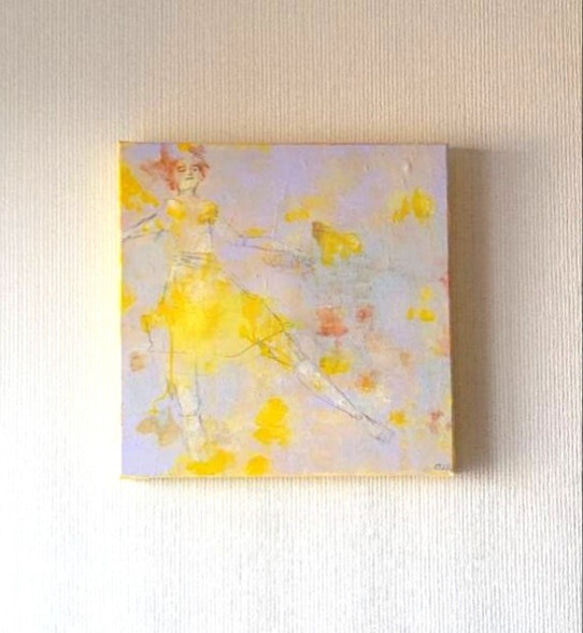 原画 絵画 『浮遊』 油絵 キャンバス 気軽に アート 癒し 送料