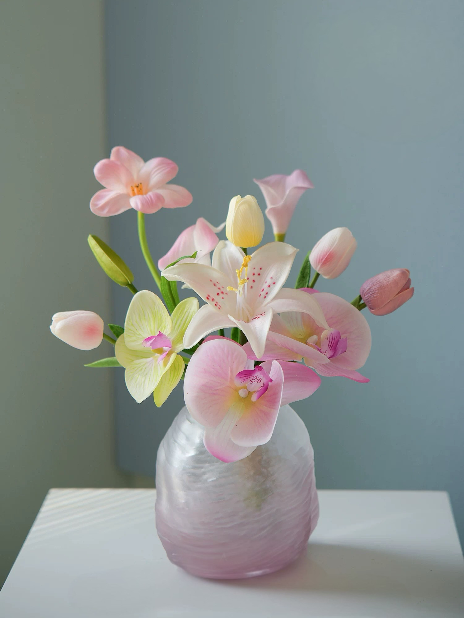 母の日ギフト 造花と花瓶セット