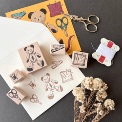 リペアドールBEAR お裁縫スタンプセット はんこ・スタンプ nemunoki