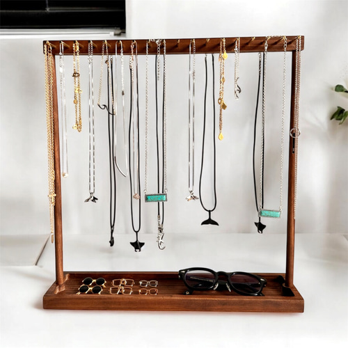 10個のフック付き木製バーアクセサリースタンド 楽天市場】【 半額