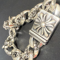 ウォレットチェーン ファンシークロス ダブルグリップ 925刻印