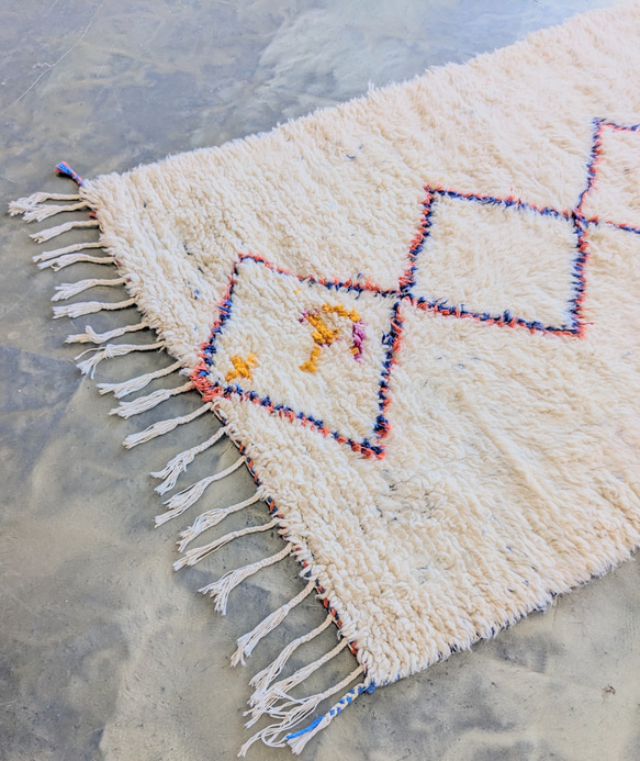 モロッコ直輸入　ベニワレンラグ-No.18(124×191cm) 7枚目の画像