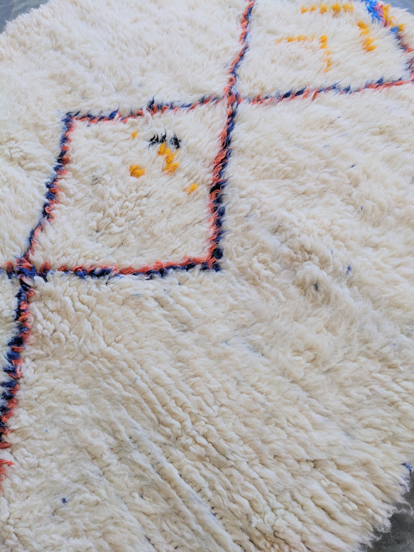 モロッコ直輸入　ベニワレンラグ-No.18(124×191cm) 12枚目の画像