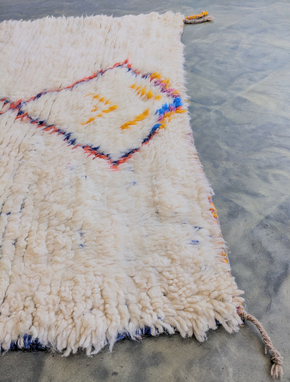 モロッコ直輸入　ベニワレンラグ-No.18(124×191cm) 9枚目の画像