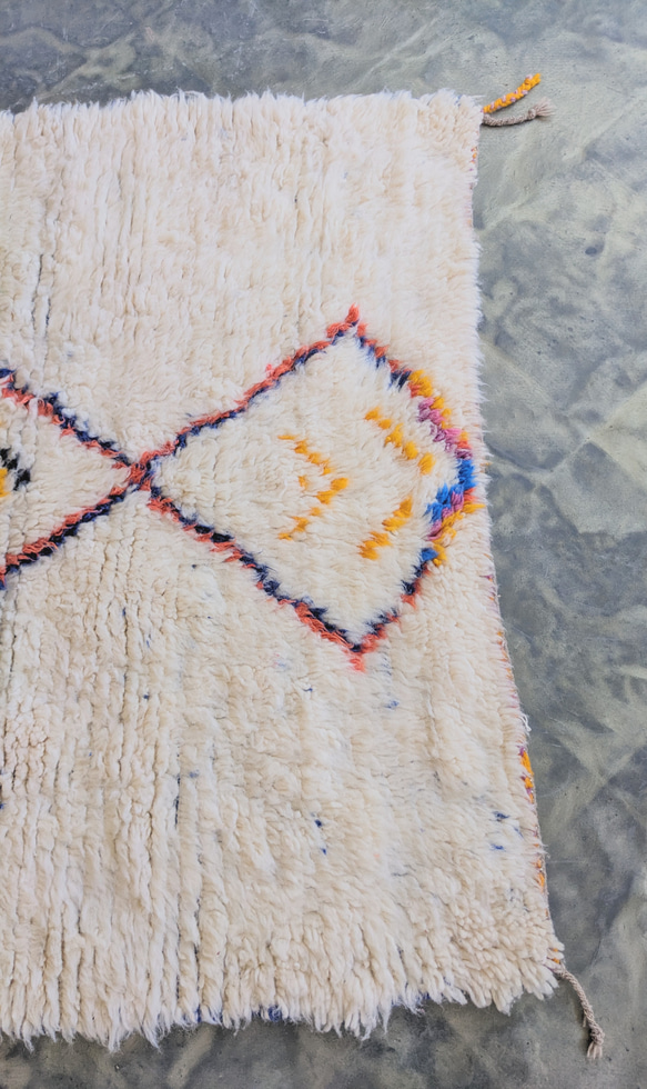 モロッコ直輸入　ベニワレンラグ-No.18(124×191cm) 8枚目の画像