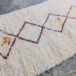 モロッコ直輸入　ベニワレンラグ-No.18(124×191cm) 6枚目の画像