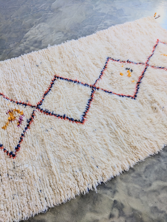 モロッコ直輸入　ベニワレンラグ-No.18(124×191cm) 6枚目の画像