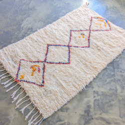 モロッコ直輸入　ベニワレンラグ-No.18(124×191cm) 1枚目の画像