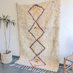 モロッコ直輸入　ベニワレンラグ-No.18(124×191cm) 3枚目の画像